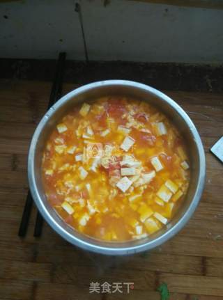 西红柿豆腐鸡蛋卤的做法步骤：4