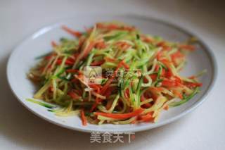 三丝蛋米卷的做法步骤：3