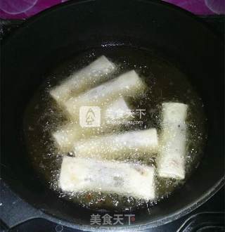 红豆沙春卷的做法步骤：10