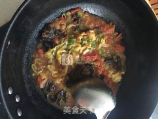 西红柿木耳鸡蛋面的做法步骤：8