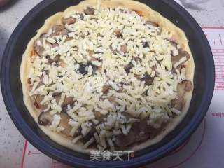 蘑菇培根披萨的做法步骤：14
