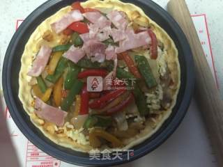 蘑菇培根披萨的做法步骤：15