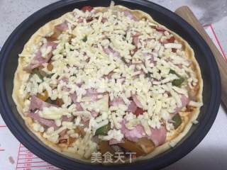 蘑菇培根披萨的做法步骤：16