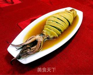鱿肉相融的做法步骤：16