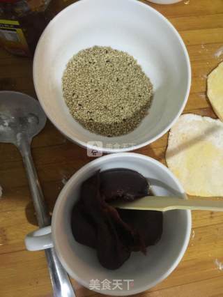 芝香红薯南瓜团的做法步骤：7
