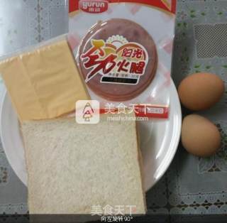 港式西多士的做法步骤：1