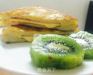 港式西多士的做法步骤：7