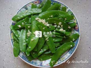 蒜蓉荷兰豆的做法步骤：4