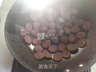 香煎荞面猪血肠的做法步骤：5