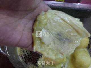 油煎粘豆包的做法步骤：4