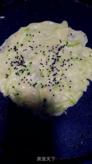 西葫芦鸡蛋煎饼的做法步骤：6