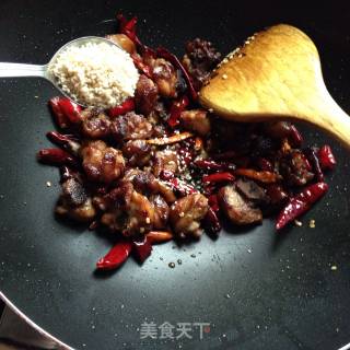 辣子鸡的做法步骤：9