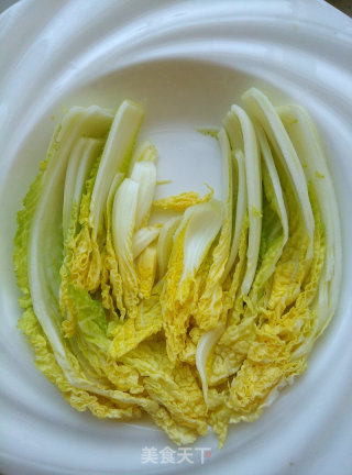 扇贝粉丝蒸娃娃菜的做法步骤：1