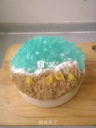 海洋酸奶慕斯蛋糕的做法步骤：17