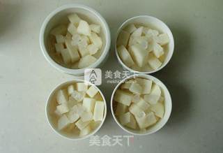 甜杏仁枸杞蒸梨的做法步骤：5