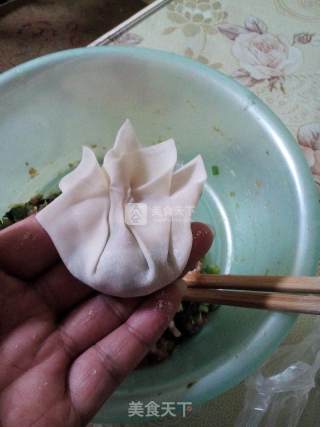 韭菜猪肉馄饨的做法步骤：7