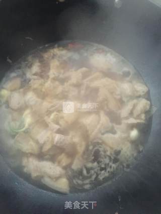 肉烧千叶豆腐的做法步骤：5