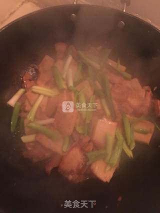 肉烧千叶豆腐的做法步骤：6