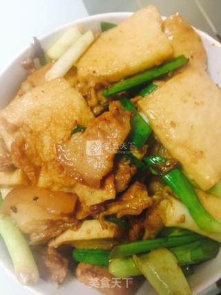 肉烧千叶豆腐的做法步骤：7