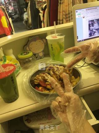 电烤箱蔬菜烤鸡~香喷喷的的做法步骤：11