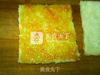柚香西多士的做法步骤：6