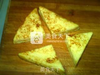 柚香西多士的做法步骤：13