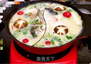 豆浆鱼头火锅的做法步骤：8