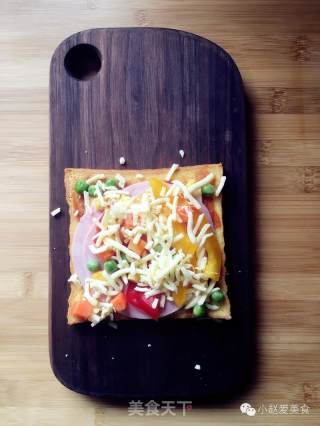 我们都不是天生的好厨子 | 10分钟出炉，4步学做香喷喷的吐司Pizza~的做法步骤：3