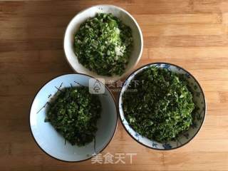 荠菜素馅蒸饺的做法步骤：4