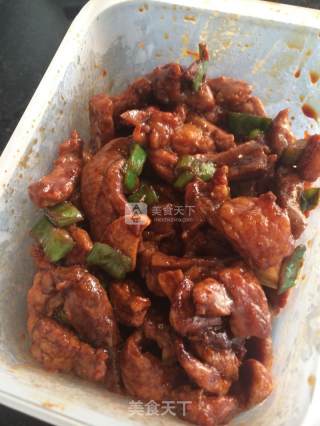 青椒土豆炒肉片的做法步骤：8