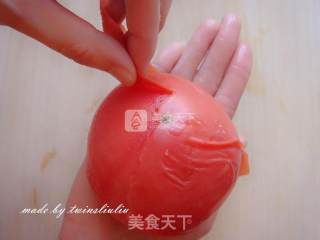 西红柿豌豆炒鸡蛋的做法步骤：4