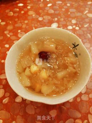 银耳雪梨莲子羹的做法步骤：4