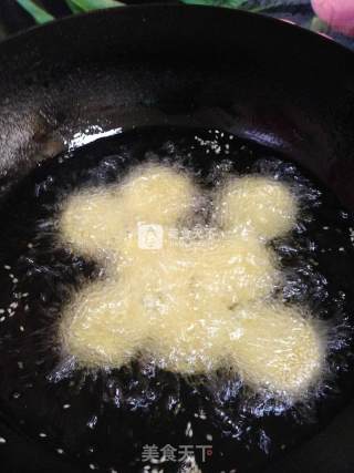 麻香红薯糯米饼的做法步骤：8