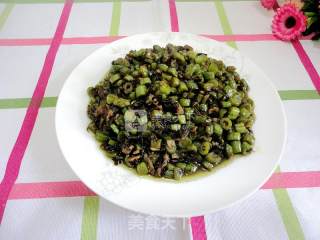 橄榄肉末四季豆的做法步骤：11