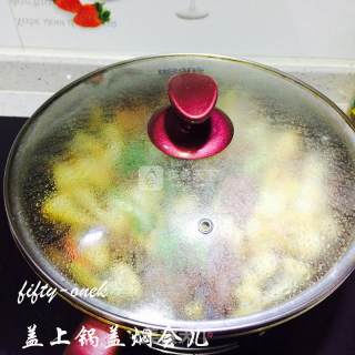 腊肠炒花菜的做法步骤：10