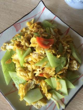 黄瓜炒鸡蛋的做法步骤：3