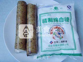 拔丝山药的做法步骤：1