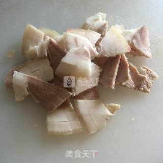 青蒜回锅肉的做法步骤：3
