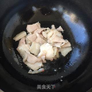 青蒜回锅肉的做法步骤：4