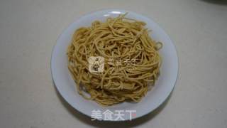 肉丝南瓜面的做法步骤：7