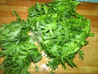 粉蒸茼蒿的做法步骤：5