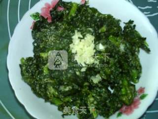 粉蒸茼蒿的做法步骤：11