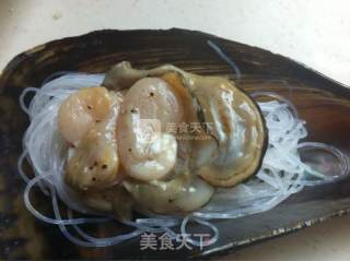 蒜蓉粉丝蒸带子的做法步骤：6