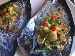 蒜蓉粉丝蒸带子的做法步骤：11