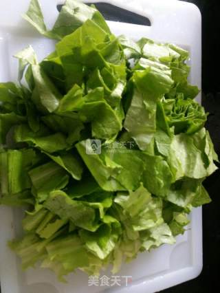 蒜香油麦菜的做法步骤：3