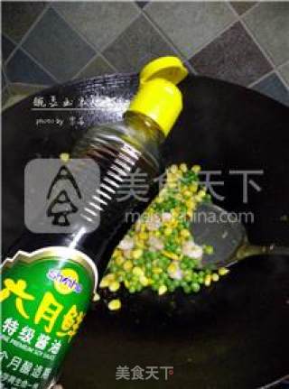 【金玉满堂】豌豆玉米炒虾仁的做法步骤：10