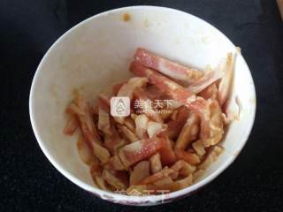 榨菜炒肉丝的做法步骤：3