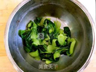 椒油粉丝油菜的做法步骤：2