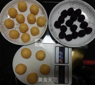 自制紫薯南瓜饼的做法步骤：8