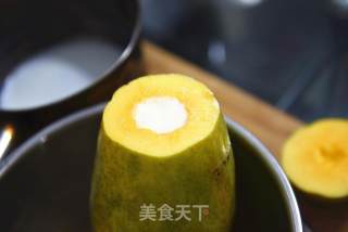 简单的休闲甜点——木瓜牛奶冻的做法步骤：4